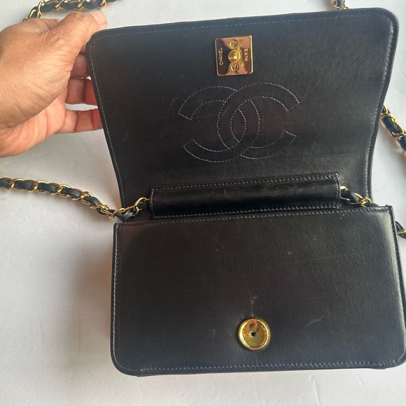 CHANEL Full Flap Quilted Classic Handbag vintage authentic - Picture 3 of 16